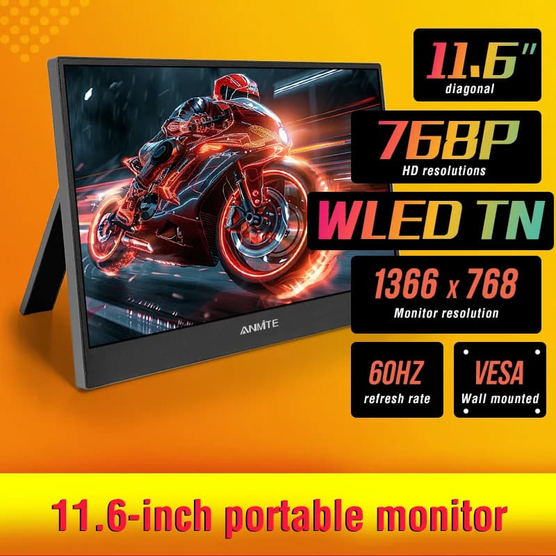 11.6 Inch Portable Monitor - Ideal Secondary Display