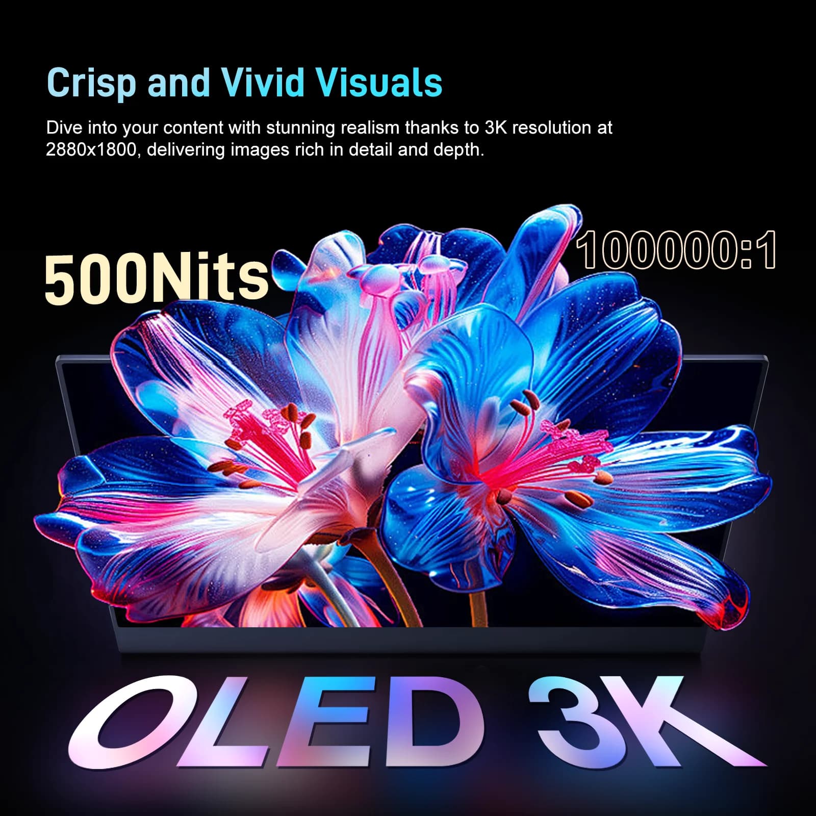 Portable 14 Inch OLED Monitor for Gaming and Laptops - image 5