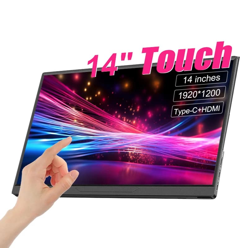 Portable 14inch Touch Monitor for Laptops & Consoles