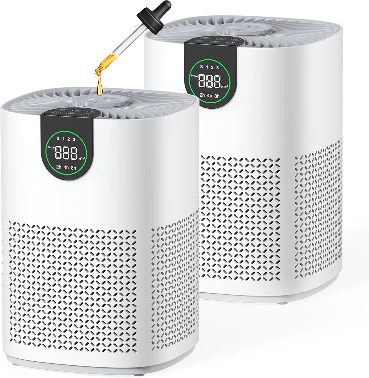 Premium Air Purifiers - 2-Pack for Large Rooms