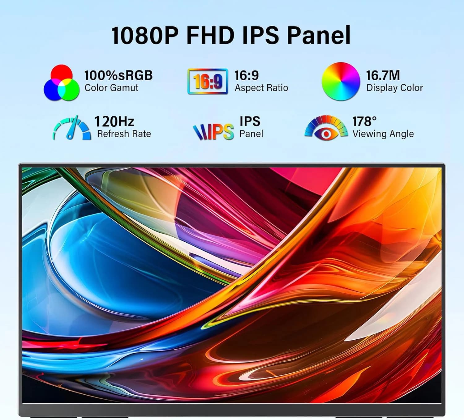 Portable 23.8inch Monitor | Adjustable Stand & High Refresh Rate - image 3