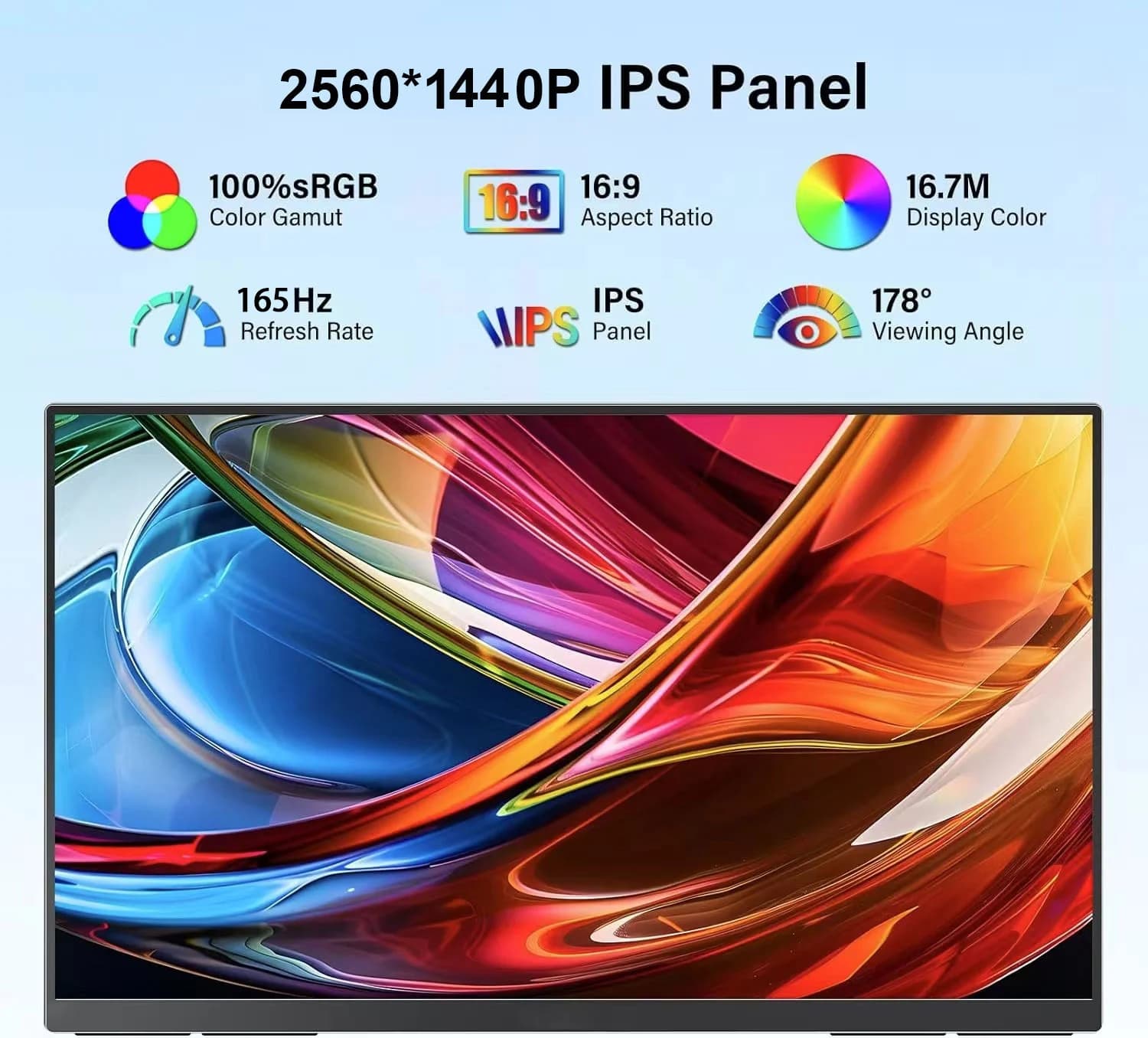 Portable 2560x1440 Gaming Monitor - 165Hz IPS - image 5