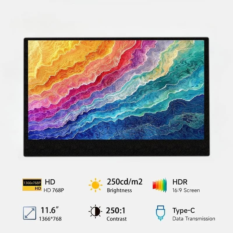 AHXJKA Portable Monitor – Travel Laptop Second Screen - image 2