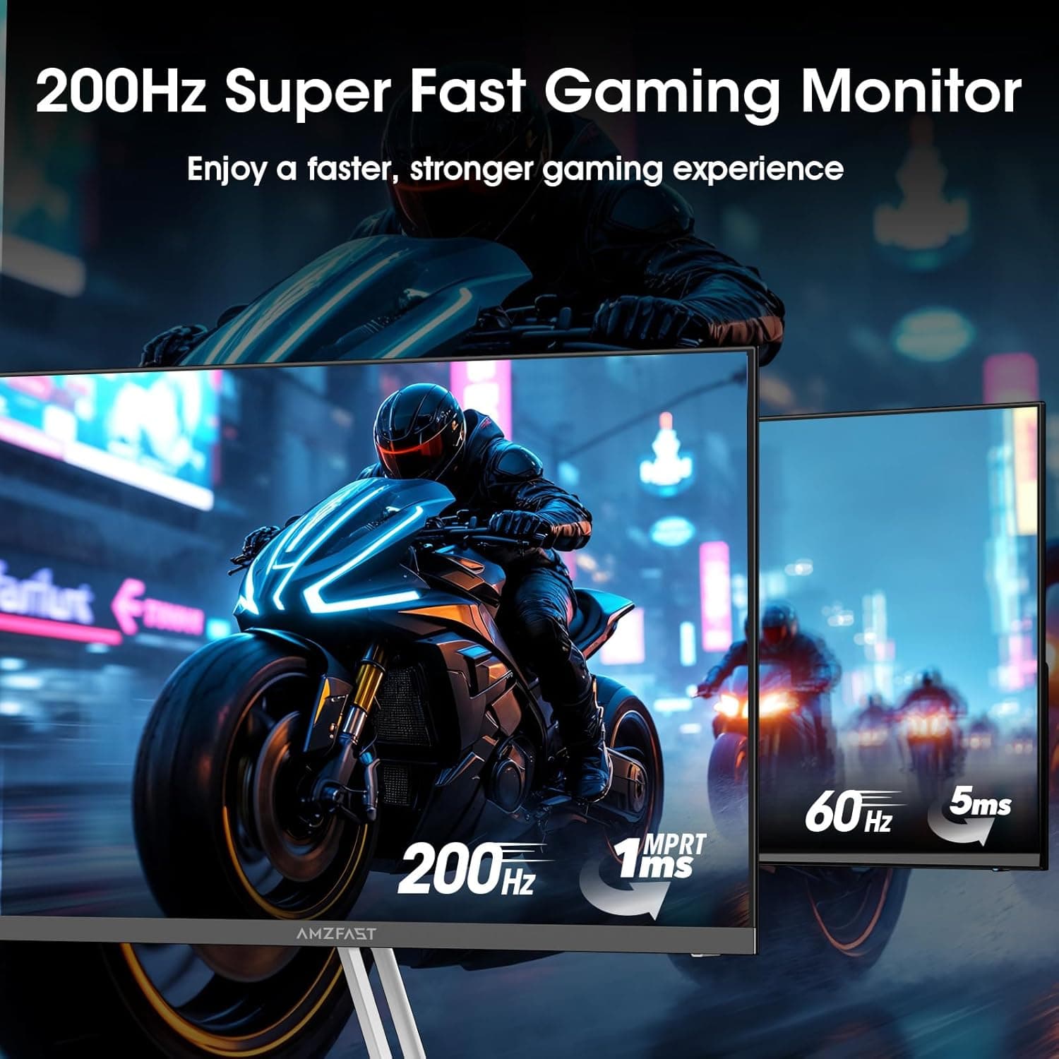 Amzfast 24 Inch Gaming Monitor - Fast IPS & 200Hz - image 2
