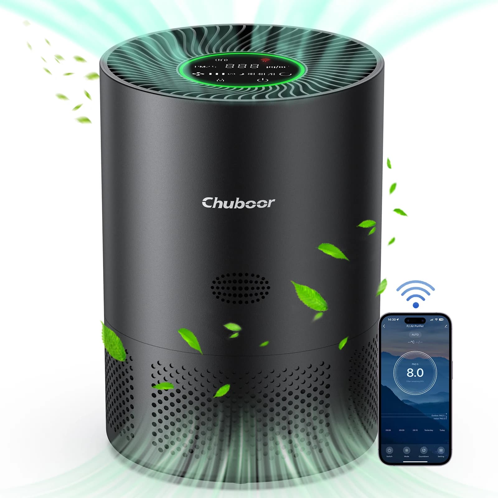 Chuboor H13 True HEPA Air Purifier for Home