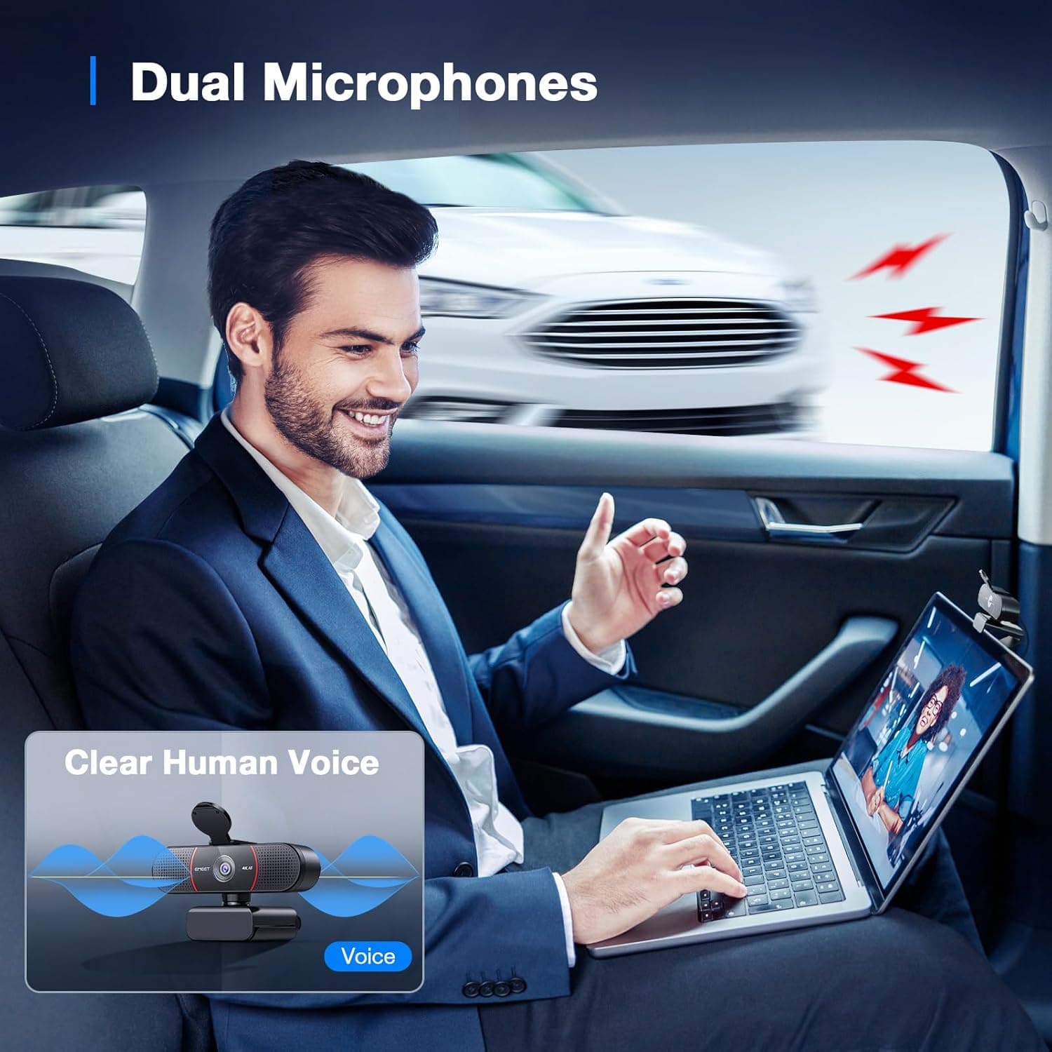 Experience Crystal Clear Video with EMEET C960 4K Webcam - image 4