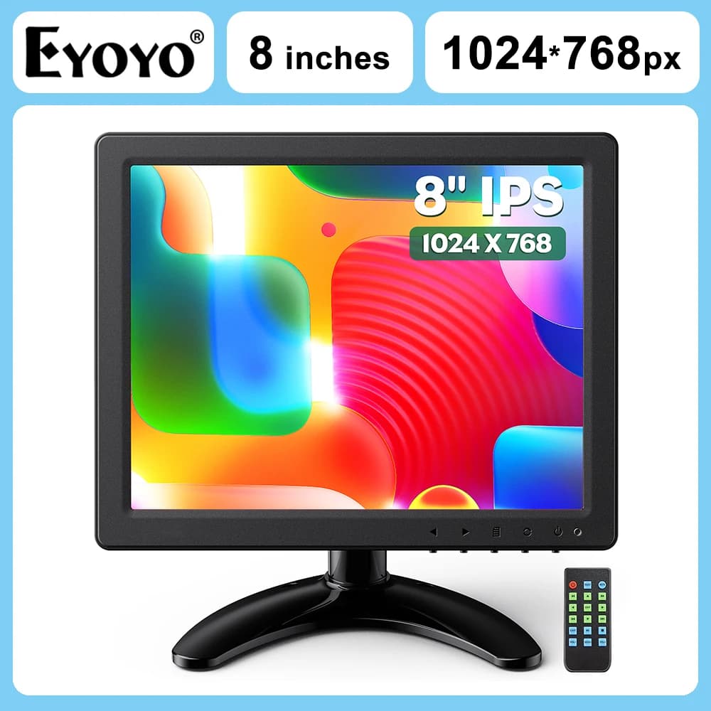 EYOYO Desktop Monitor with Remote Control & Speaker