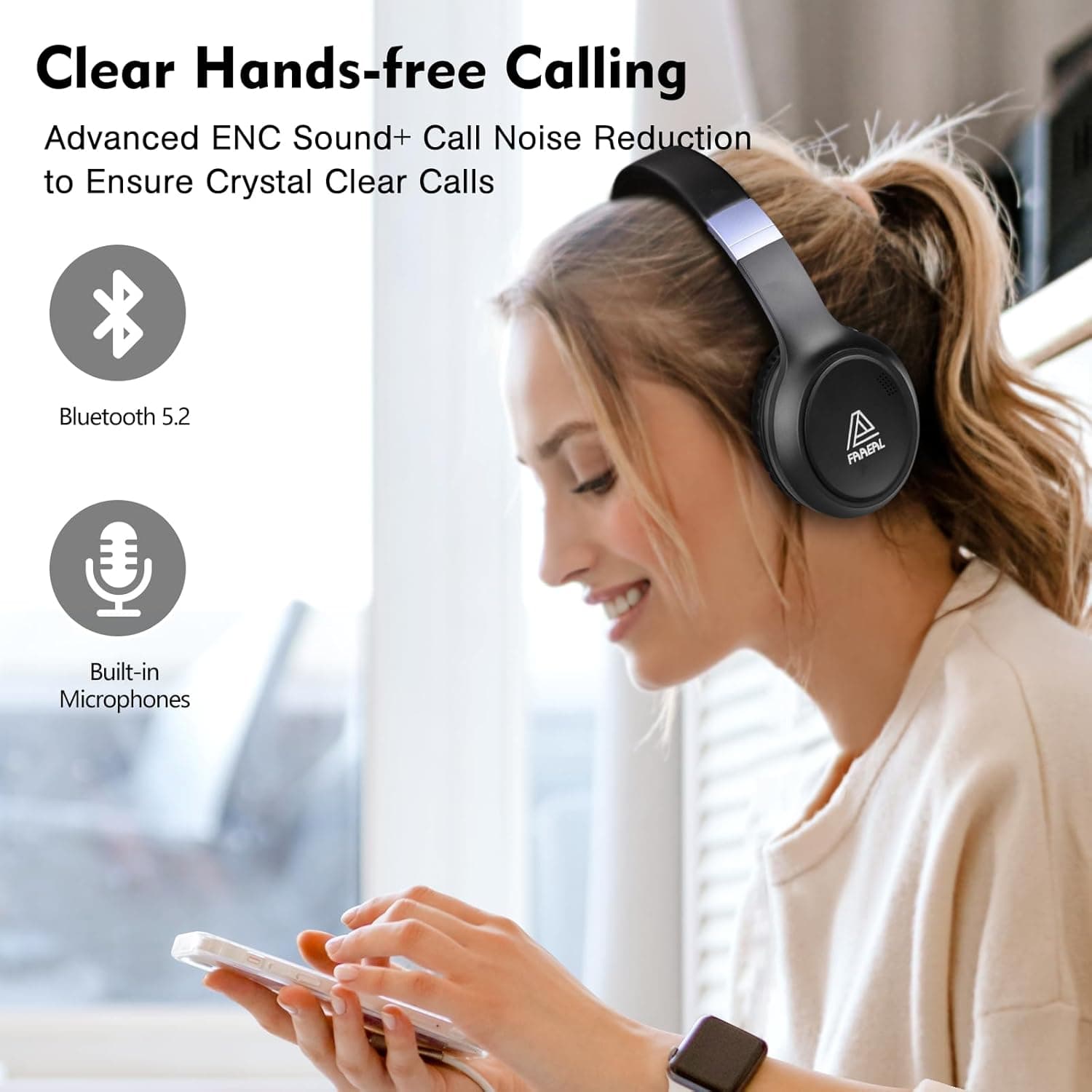 FAAEAL Bluetooth Noise-Canceling Headphones Over Ear - image 4