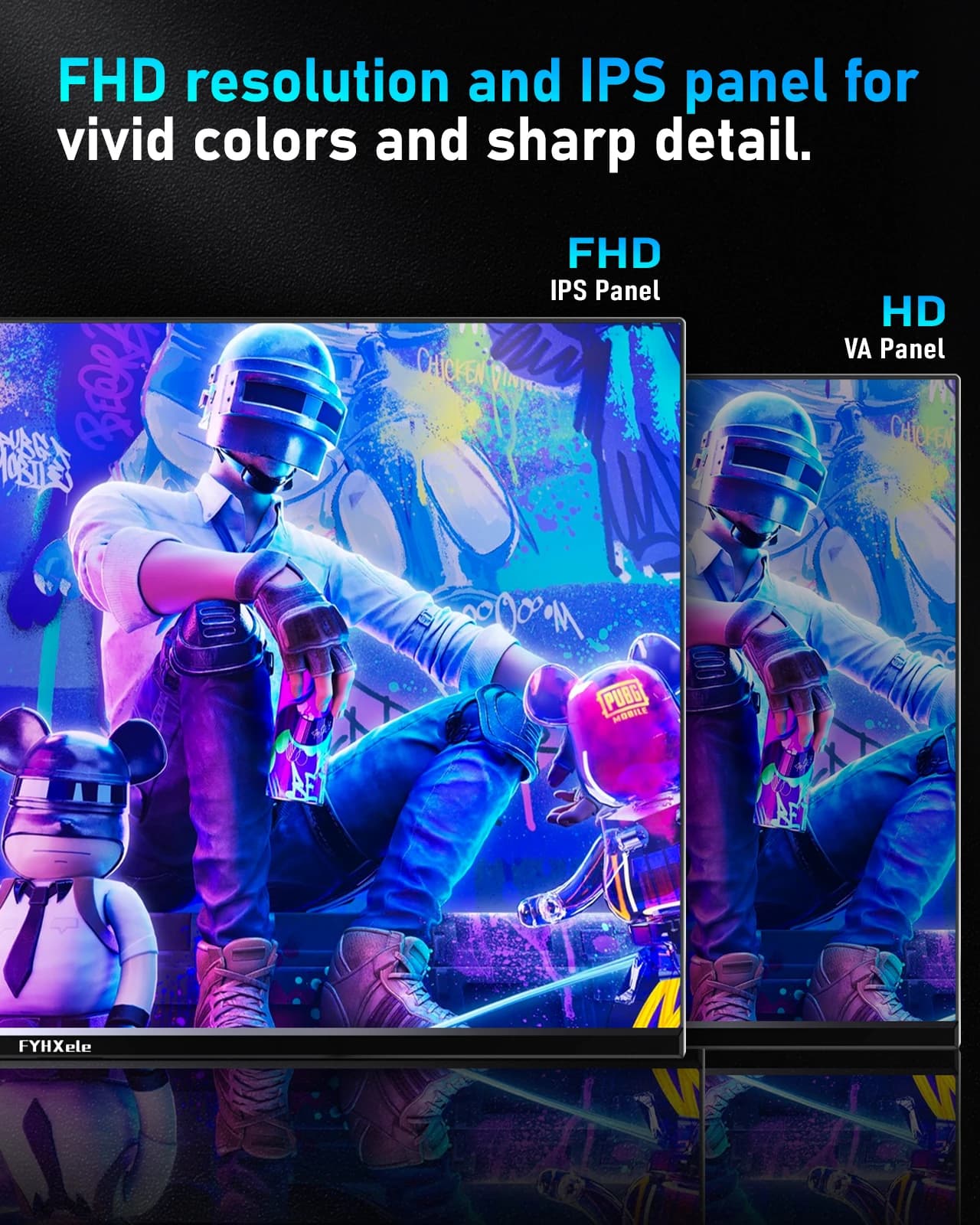 FYHXele 24-Inch 180Hz Gaming Monitor - FHD LCD Display - image 4