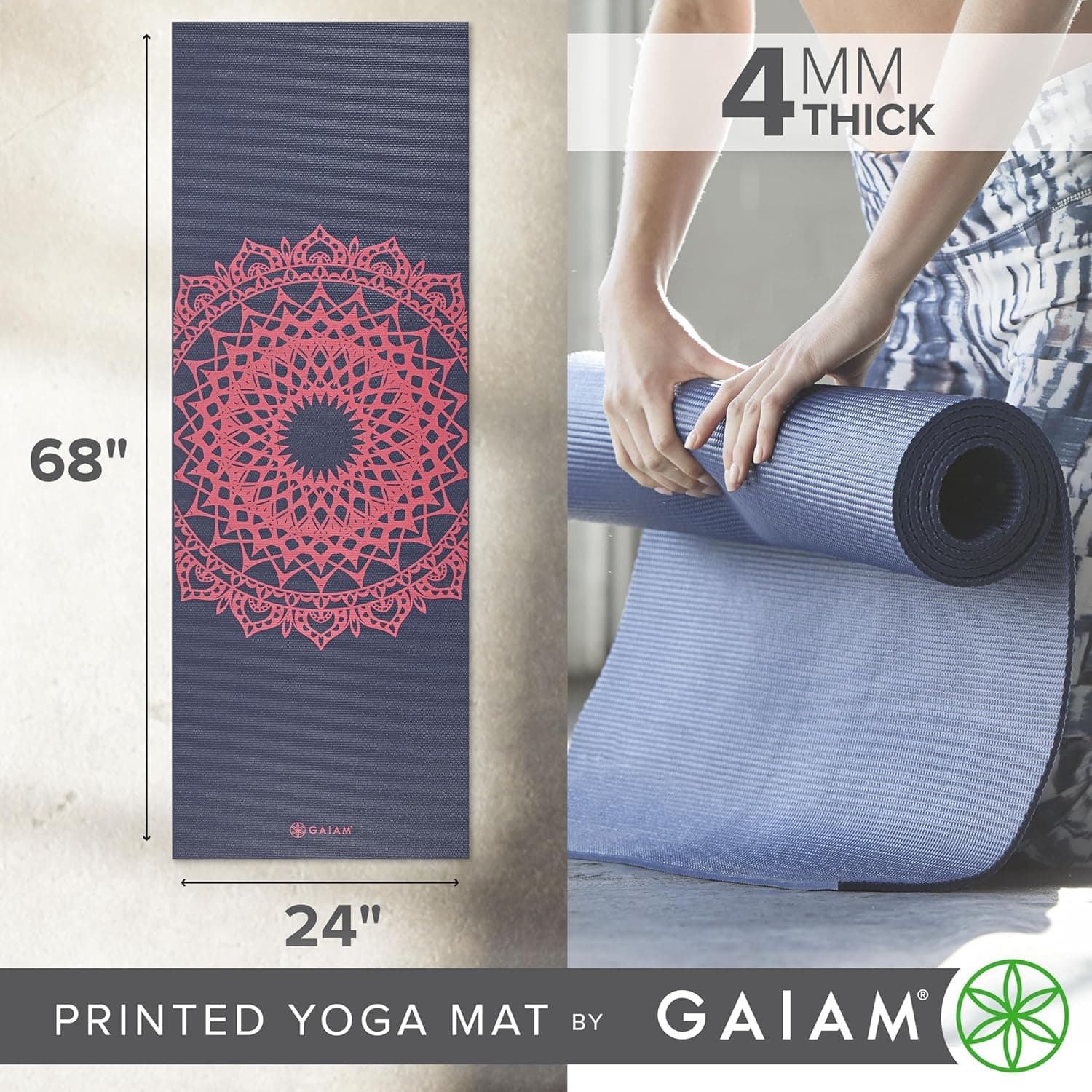 Gaiam Non-Slip Lightweight Yoga Mat for All Workouts - image 4