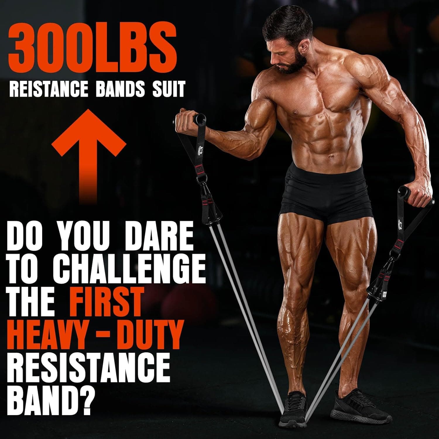 COOBONS FITNESS Heavy Resistance Bands - 300LBS Set - image 5