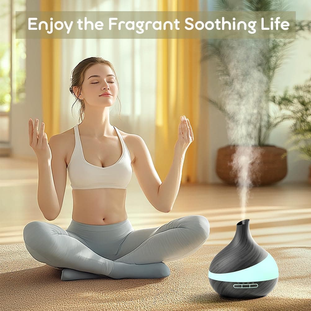 HJTHJT 500ML Essential Oil Diffuser with Remote Control – Perfect for Relaxation - image 2