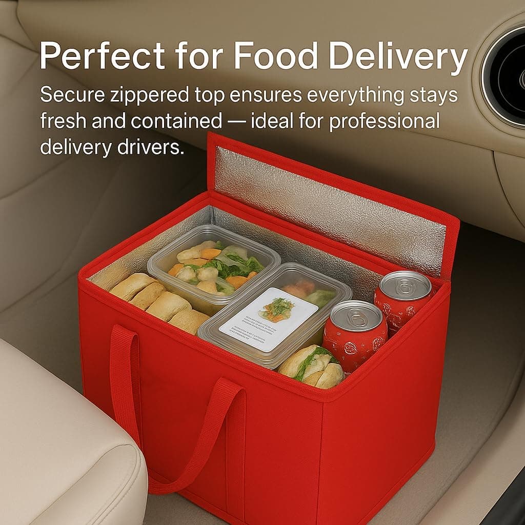 musbus 2-Pack XL Insulated Grocery Bags - Heavy Duty & Zipped - image 4