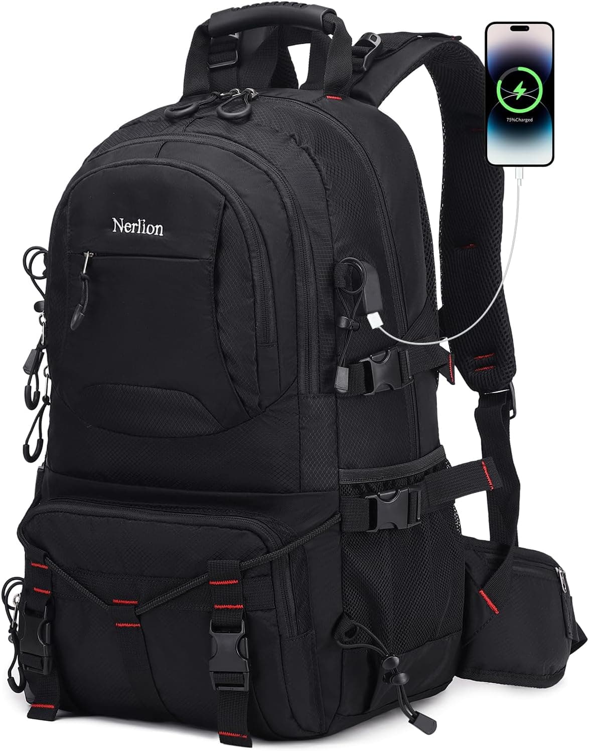 Nerlion 40L Lightweight Waterproof Hiking Backpack