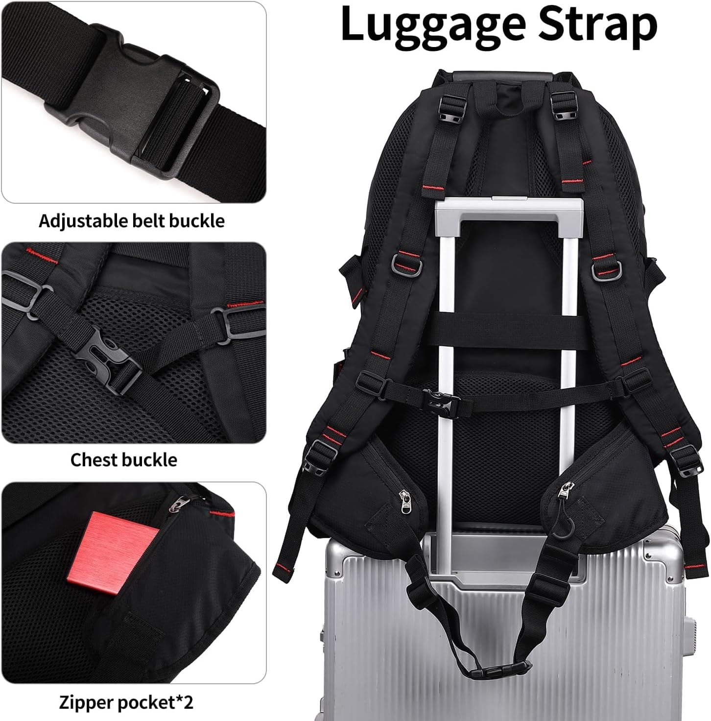 Nerlion 40L Lightweight Waterproof Hiking Backpack - image 4