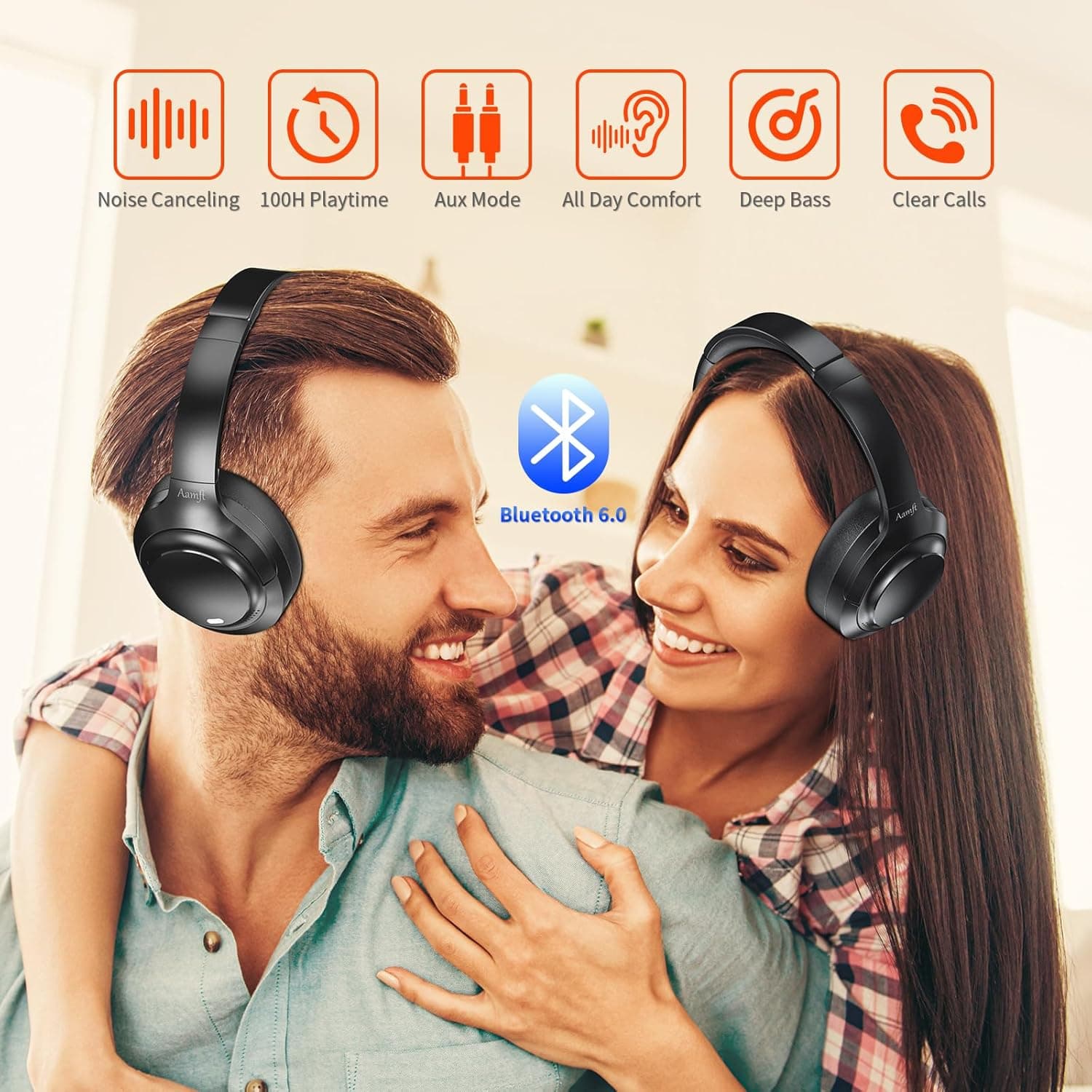 Aamft Noise Cancelling Headphones - Wireless Bluetooth Comfort Fit - image 2