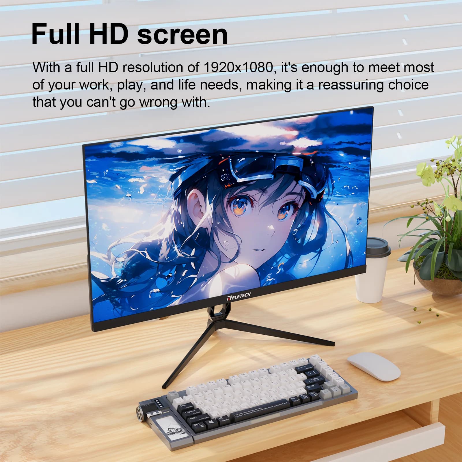 Reletech 21.5 Inch FHD Gaming Monitor - Affordable Quality - image 4