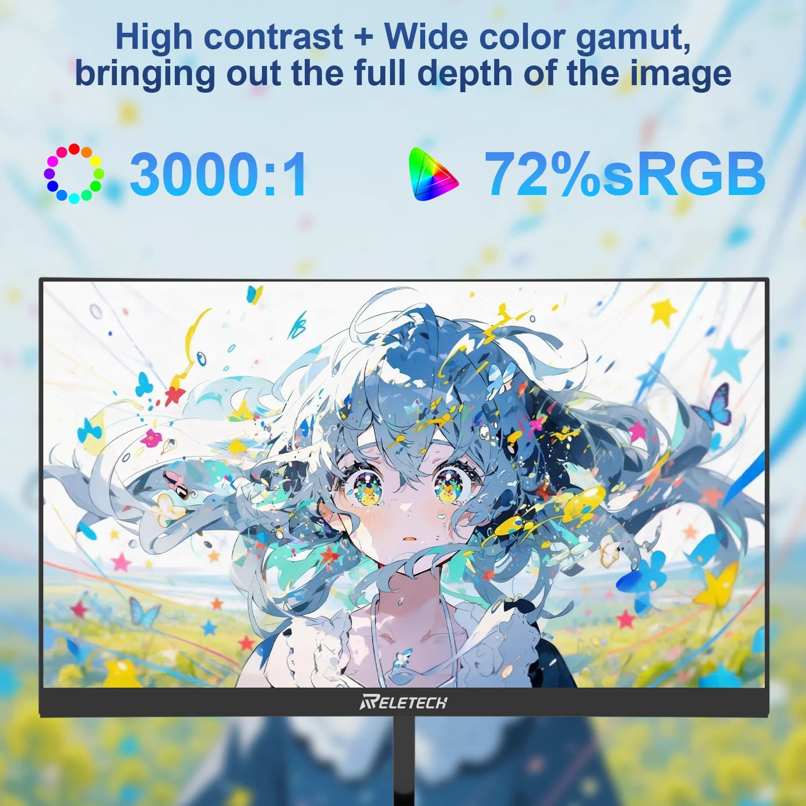 Reletech 23.8-Inch Curved Gaming Monitor - image 5