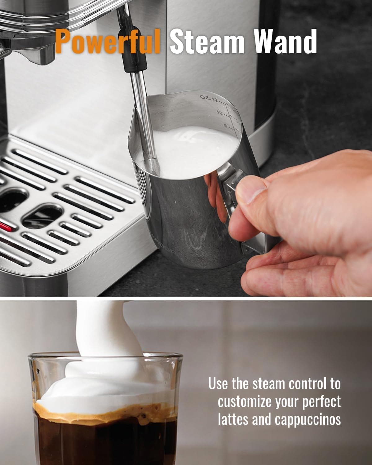 Versatile SHARDOR Espresso Machine with Touchscreen Control - image 3