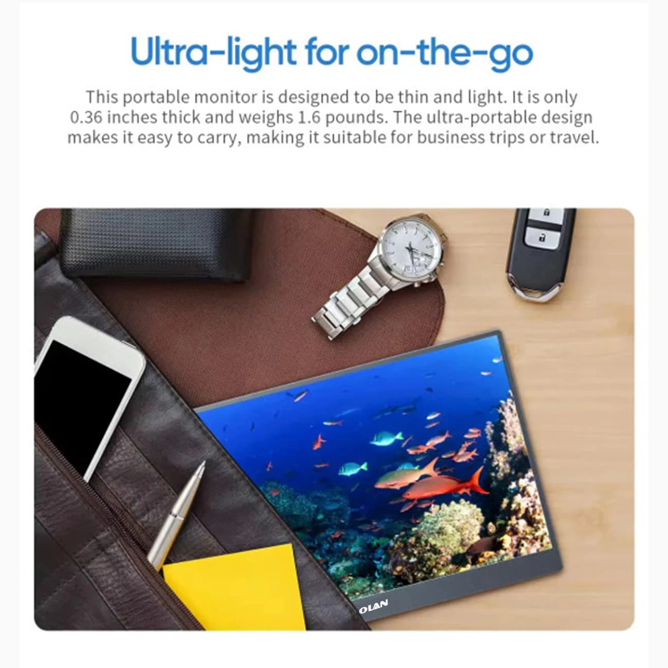 SIBOLAN 15.6-Inch Portable Monitor - Perfect for Gaming & Travel - image 4