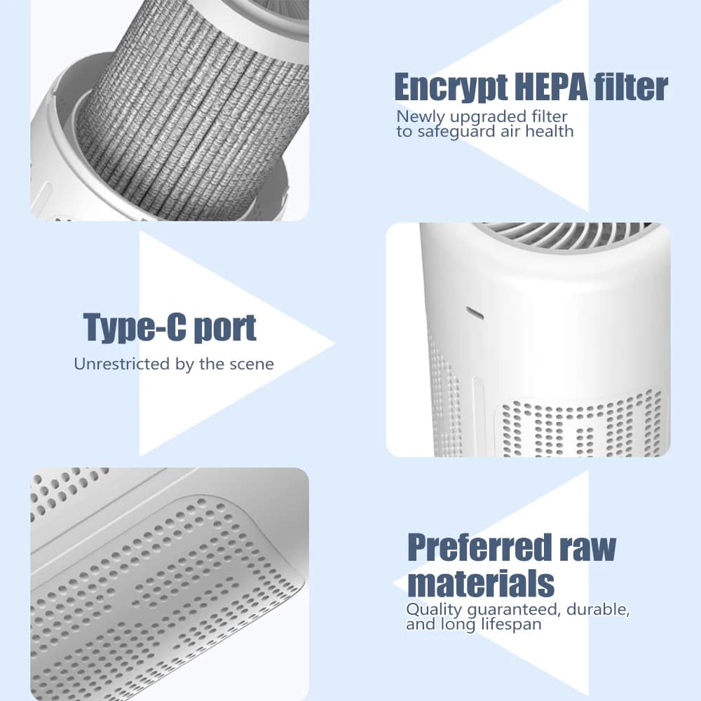 USB Air Purifier with HEPA Filter | Effective Home Air Cleaner - image 5