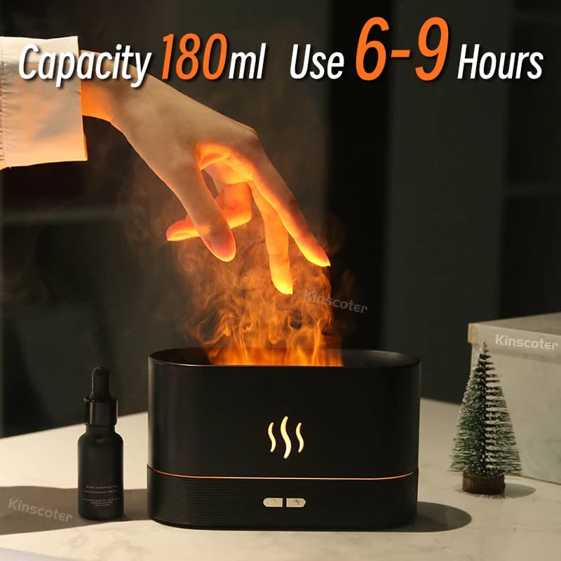 USB Desktop Flame Aroma Diffuser Humidifier - image 3