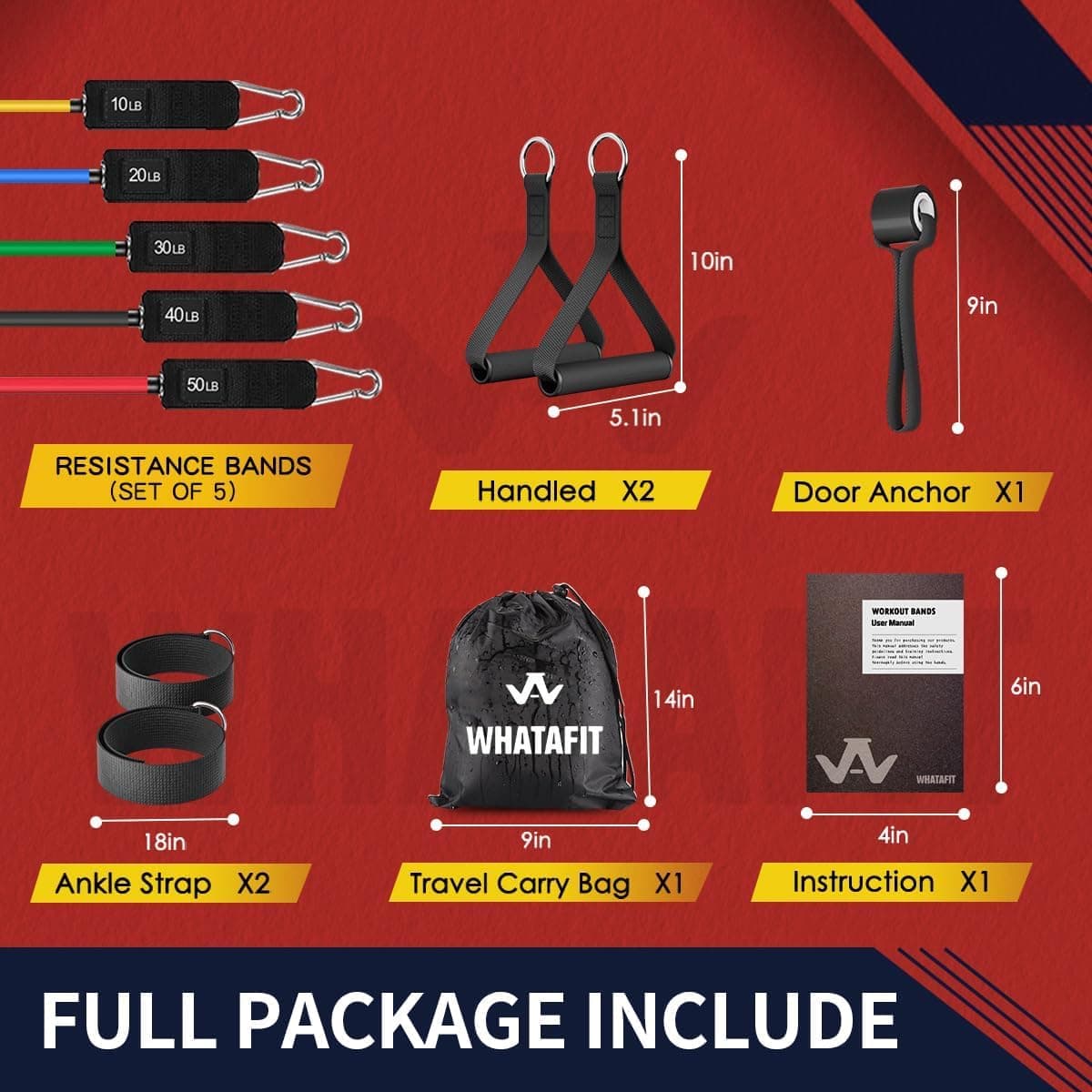 WHATAFIT Adjustable Resistance Bands for Home Workouts - image 4