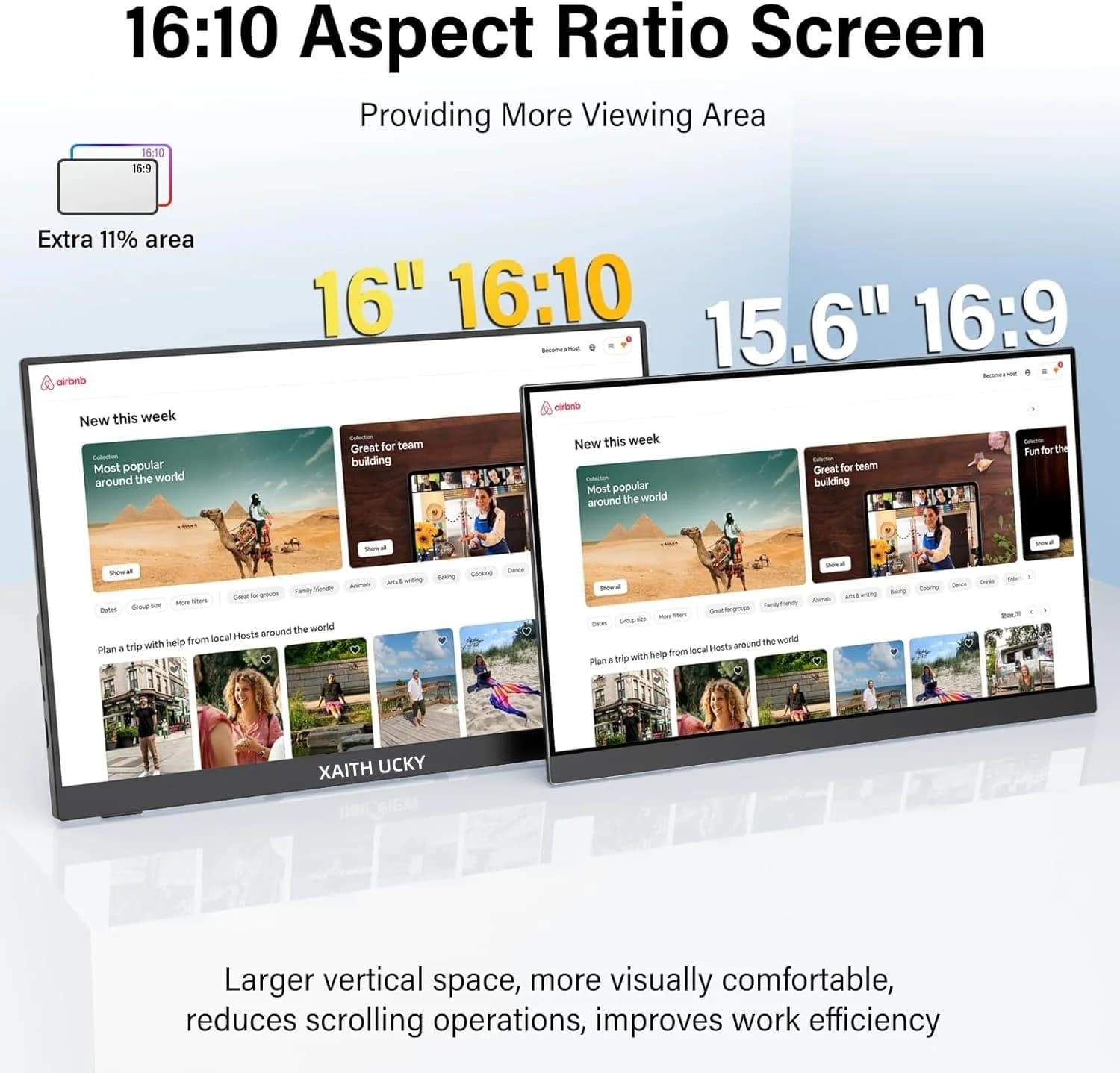 XAITH UCKY 14-inch Portable Monitor - FHD IPS Display - image 3