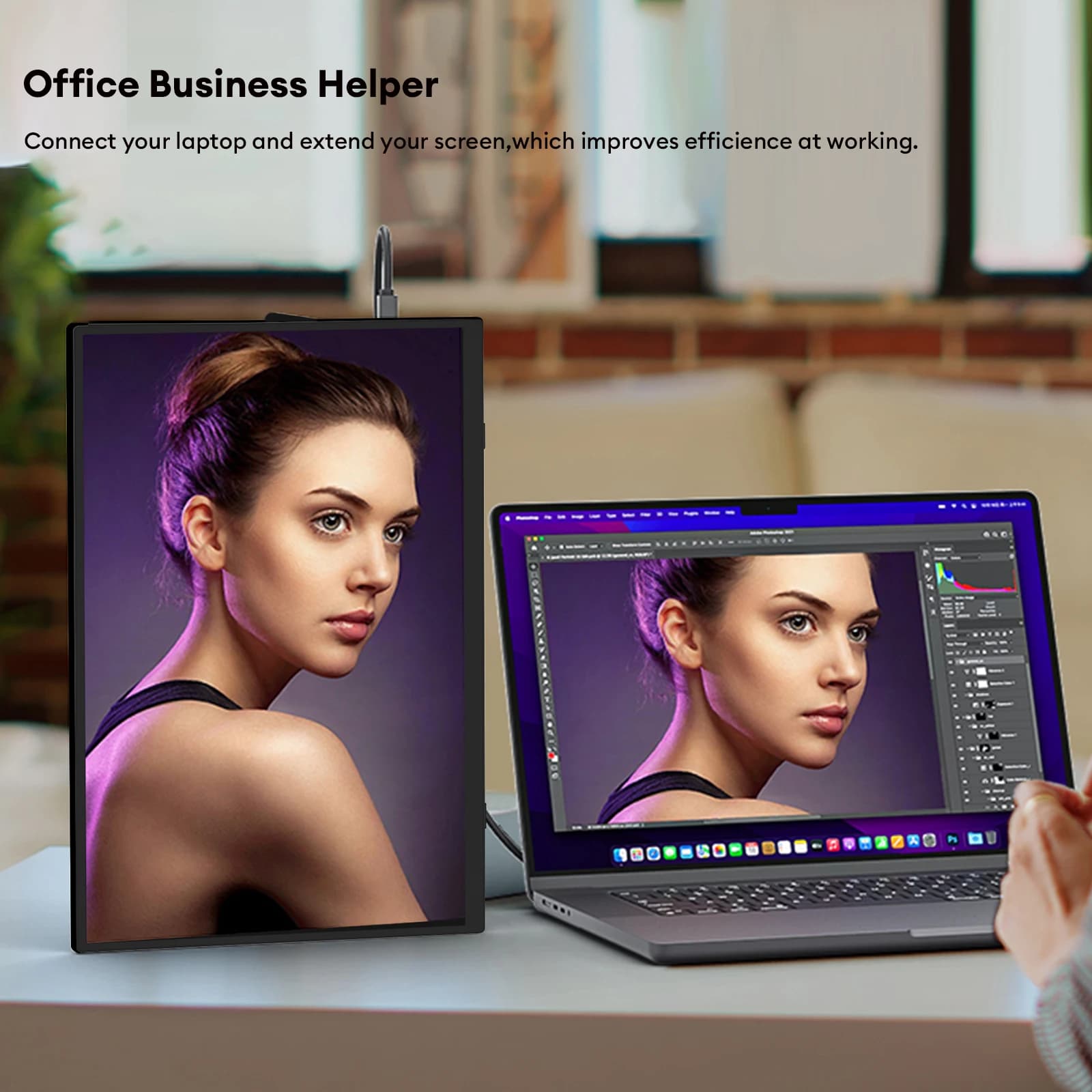 ZEUSLAP Portable Monitor - 15.6" FHD Display - image 5