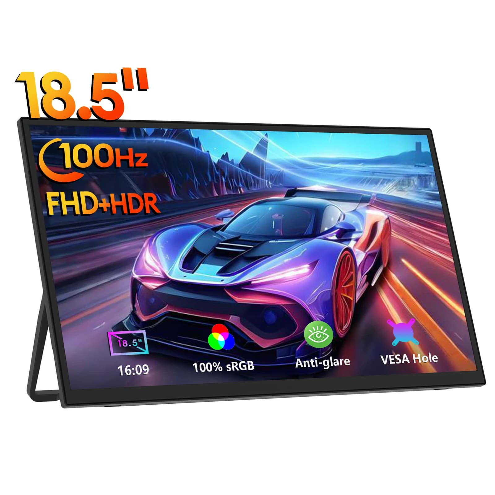 ZEUSLAP Portable Gaming Monitor - 18.5 Inch Full HD