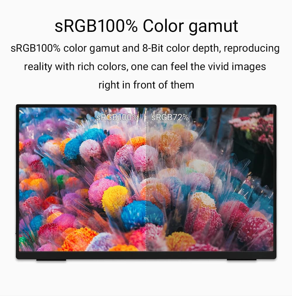 ZSUS 18-Inch Portable Monitor - 1080P HDR Display - image 3