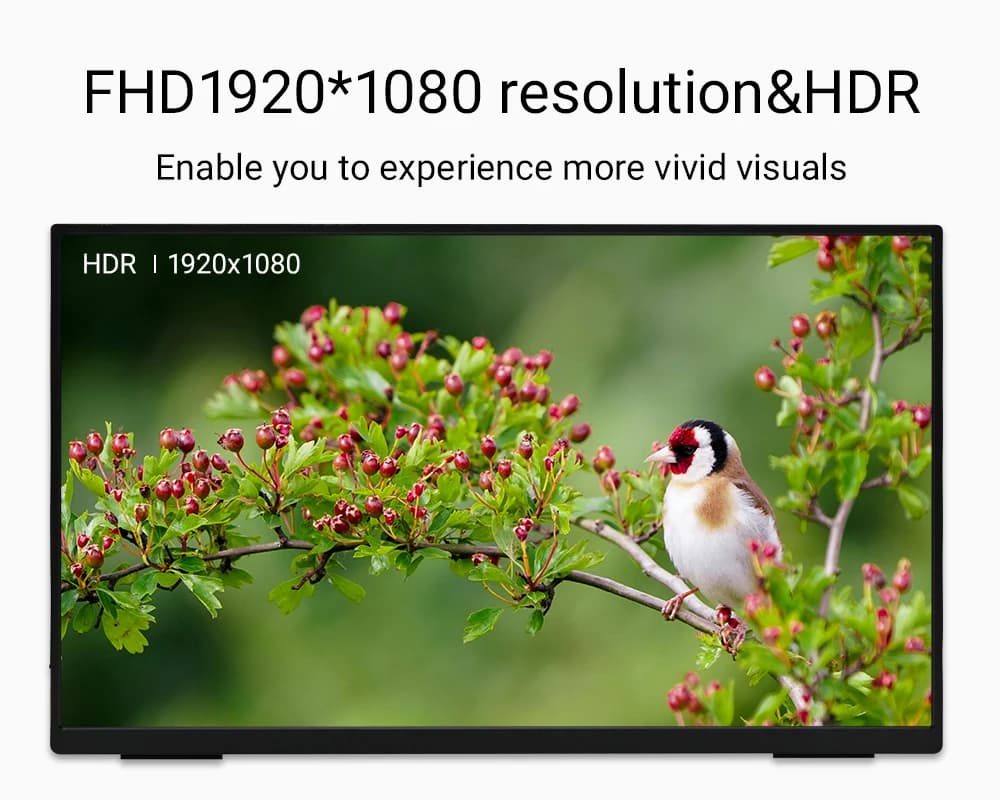 ZSUS 18-Inch Portable Monitor - 1080P HDR Display - image 4